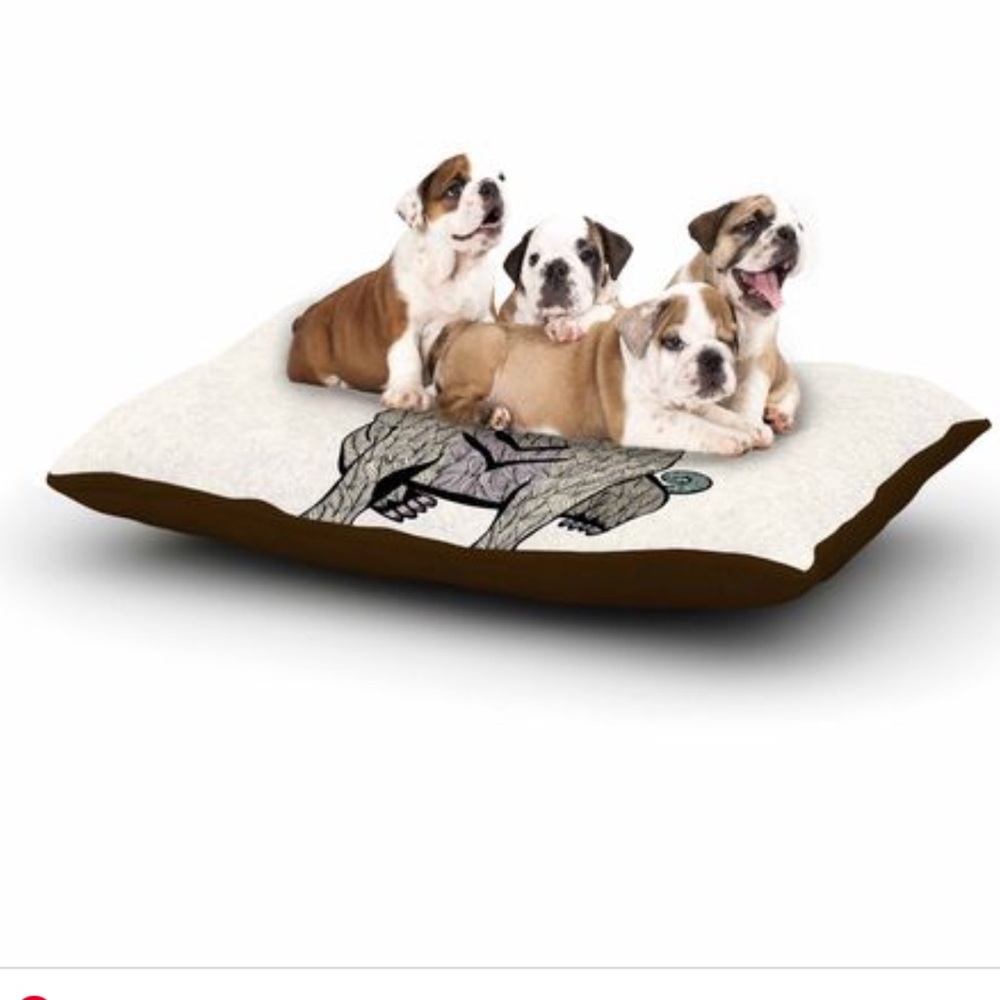 KESS InHouse Ares The Pug Dog fleece bed cover NEW